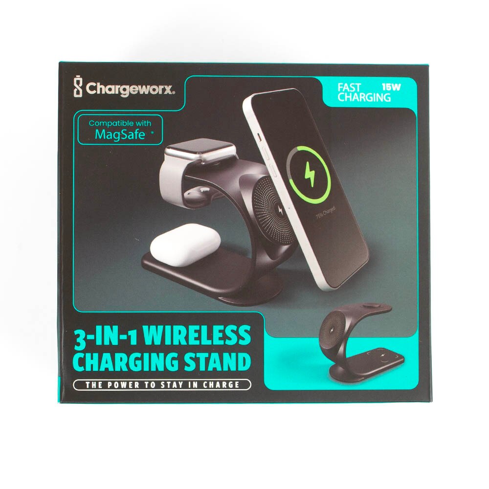 Power Supply/Adapter, Tech, Chargeworx, 3-in-1, Charging Stand, 992553